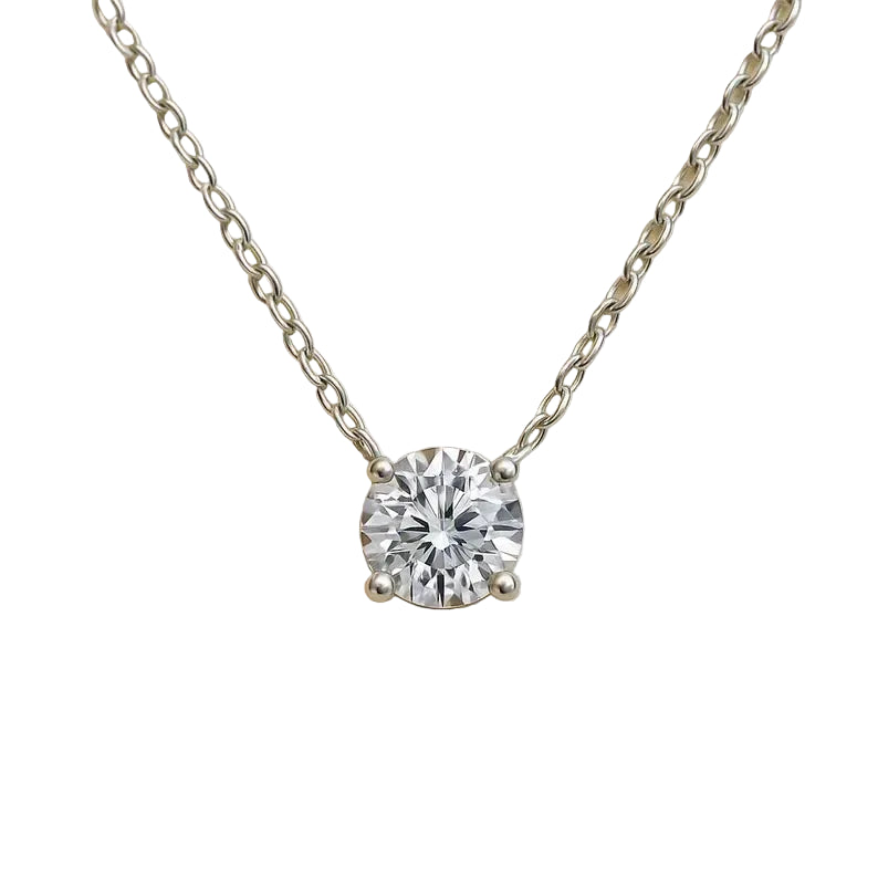 Floating Solitaire Women’s Necklace